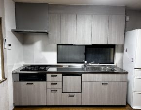 使いやすさもデザインもアップ！スライド収納＆食洗機付き 設置写真